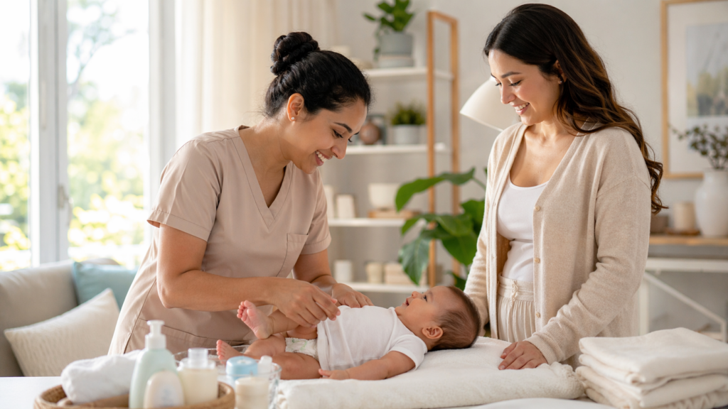 Dịch vụ chăm bé tại nhà: Giải pháp an tâm cho gia đình hiện đại